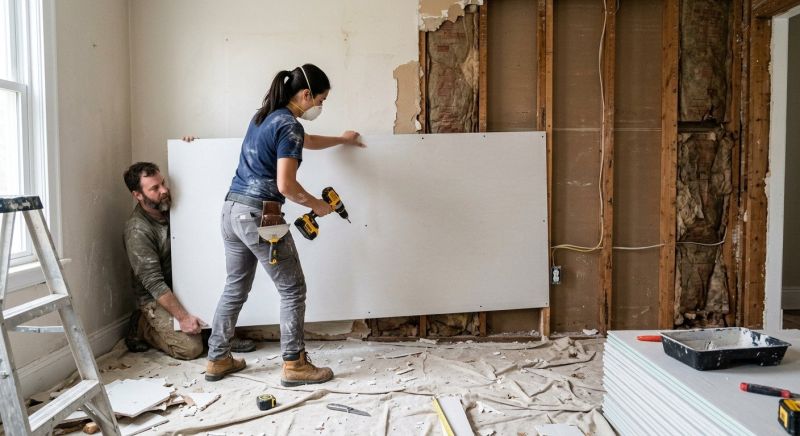 Garage Drywall Replacement in Alpharetta, GA
